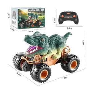 Bennol Auto de dinosaurio con control remoto para niños de_6
