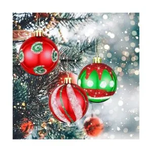 30 piezas de adornos de bolas de Navidad para colgar en_4