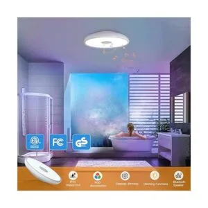 ASALL Lámpara de techo impermeable inteligente lámpara de_2