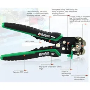 LAOA Pelacables automático con resortes herramientas_3