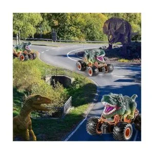 Bennol Auto de dinosaurio con control remoto para niños de_3