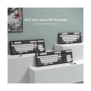 JSJT Ink Lotus Keycaps OEM Profile PBT Dye Sublimación de_2