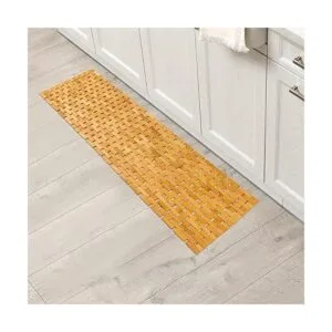 Alfombra de baño de bambú alfombra larga y grande_7