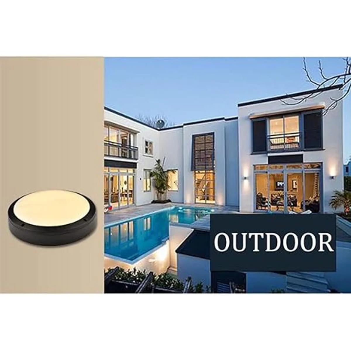 SIGEYI Lámpara de techo LED impermeable luz redonda para_3