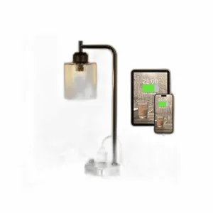 Lámpara de mesita de noche industrial para dormitorio_1