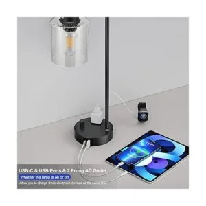 Lámpara de mesita de noche industrial para dormitorio_3