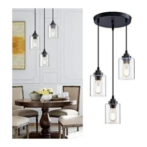 SKEJAO Iluminación colgante de 3 luces 3 lámparas_1