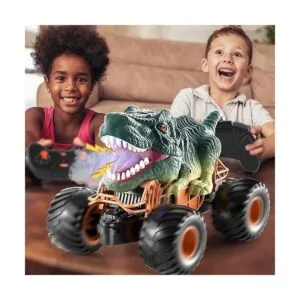 Bennol Auto de dinosaurio con control remoto para niños de_4