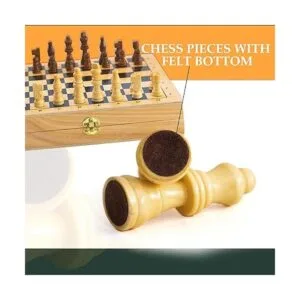 Juego de mesa 4 en 1 Juego de tablero de ajedrez de_5