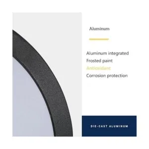 SIGEYI Lámpara de techo LED impermeable luz redonda para_5