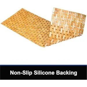 Alfombra de baño de bambú alfombra larga y grande_4