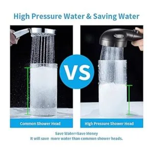 KAIYING Cabezal de ducha de mano de alta presión con_4