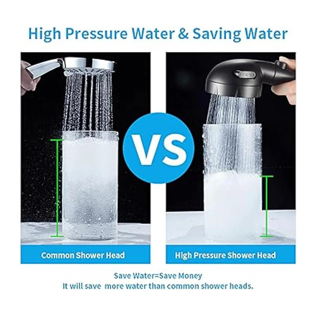 KAIYING Cabezal de ducha de mano de alta presión con_4