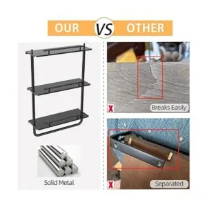 FEILERN Estantes flotantes de metal montados en la pared_6