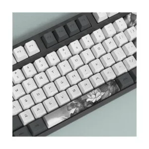 JSJT Ink Lotus Keycaps OEM Profile PBT Dye Sublimación de_4