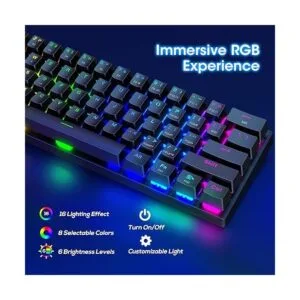 Teclado mecánico inalámbrico para juegos 60_4