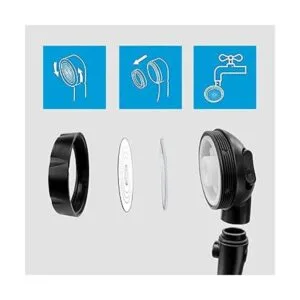 KAIYING Cabezal de ducha de mano de alta presión con_5