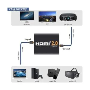 4K2K 1080P 3D HDMI Booster Jergo HDMI 2.0 Amplificador de_3