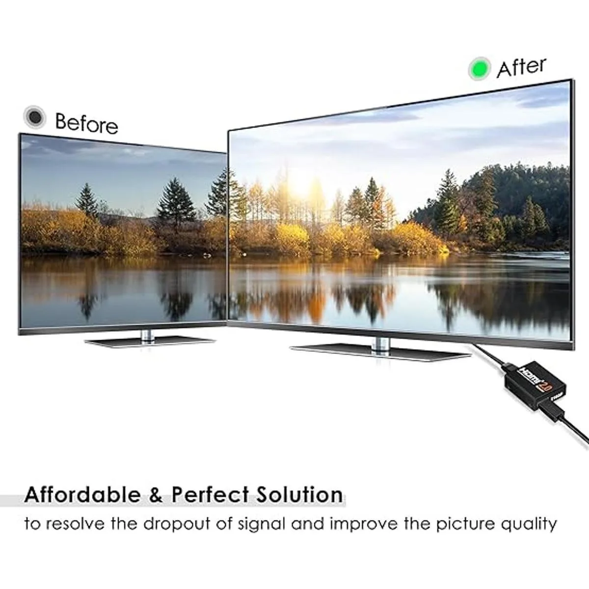 4K2K 1080P 3D HDMI Booster Jergo HDMI 2.0 Amplificador de_2