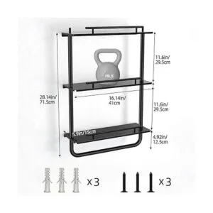 FEILERN Estantes flotantes de metal montados en la pared_2