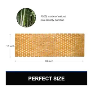 Alfombra de baño de bambú alfombra larga y grande_2
