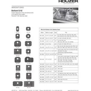 Houzer BG1800 Wirecraft Rejilla inferior para fregadero_4