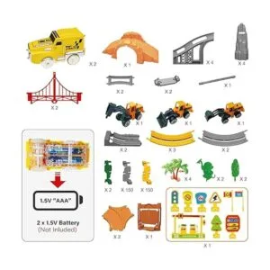 OR OR TU Juego de 342 piezas de juguetes de carreras de_6