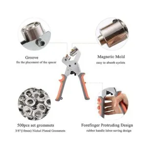 BIZOEPRO Kit de herramientas con ojales alicates de_2