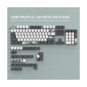 JSJT Ink Lotus Keycaps OEM Profile PBT Dye Sublimación de_6