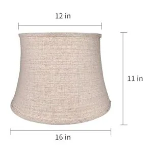 Tootoo Star Pantalla de lámpara de tambor grande marrón_2