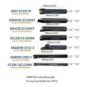 Herramienta de inserción de torneado de carburo CNC de 12_2
