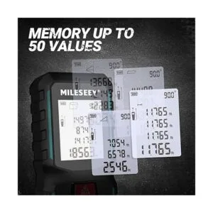 MiLESEEY Cinta métrica láser de 196 pies con sensor de_4