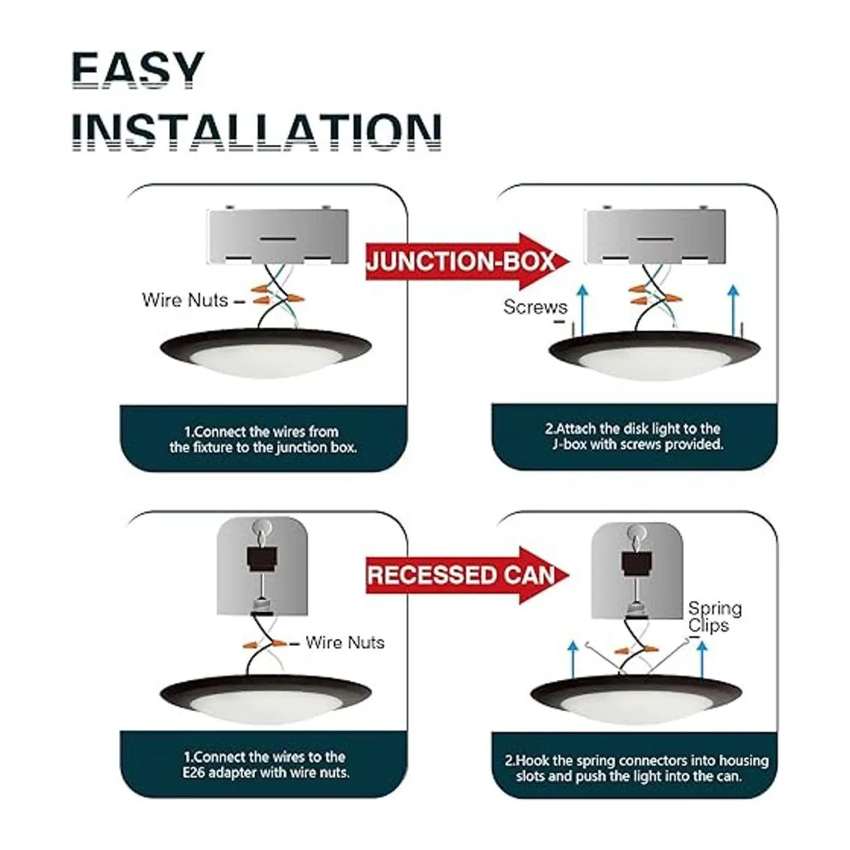 TOPELER Luz de techo LED de bronce regulable de 6_7