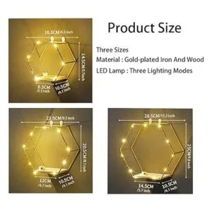 Liywall Estantes flotantes hexagonales decoración de_4