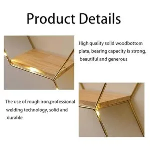 Liywall Estantes flotantes hexagonales decoración de_5