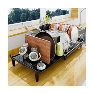 Escurridor de platos para organización y almacenamiento de_2