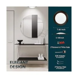 TOPELER Luz de techo LED de bronce regulable de 6_6