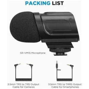 Saramonic Micrófono de cámara compacta con condensador de_6