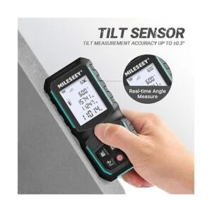 MiLESEEY Cinta métrica láser de 196 pies con sensor de_5