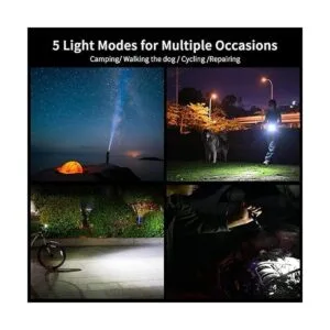 Linternas recargables de 1200 lúmenes linternas tácticas_6