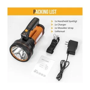 Vanvale Linterna táctica LED recargable de mano con asa_6