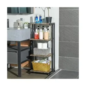 Xcosrack Estante de baño de 4 niveles estante de_2