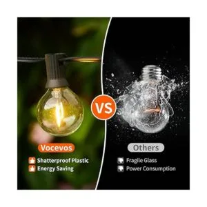 Cadena de luces para exteriores de 100 pies para_4