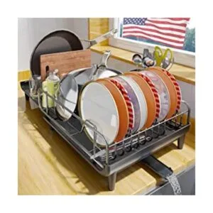 Escurridor de platos para organización y almacenamiento de_1