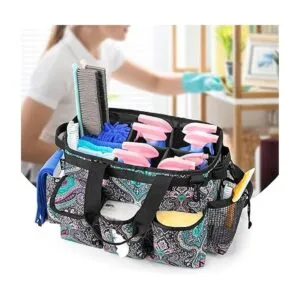 LoDrid Bolsa grande de limpieza portátil con divisor_6