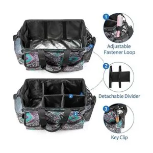 LoDrid Bolsa grande de limpieza portátil con divisor_3