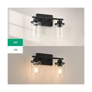 EDISHINE Lámpara de tocador de baño 2 lámparas de baño_5