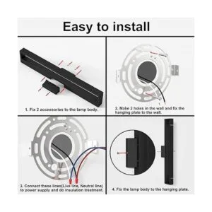 Lámpara de tocador de baño 24 pulgadas 24 W lámpara LED_7