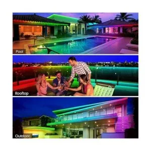 Tira de luces LED para exteriores de 100 pies impermeable_5