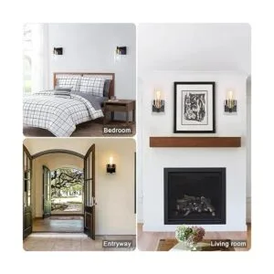 Lámpara de pared con 1 luz luz de tocador de baño_4